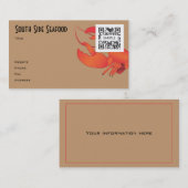 visitekaartje Seafood (Voorkant / Achterkant)