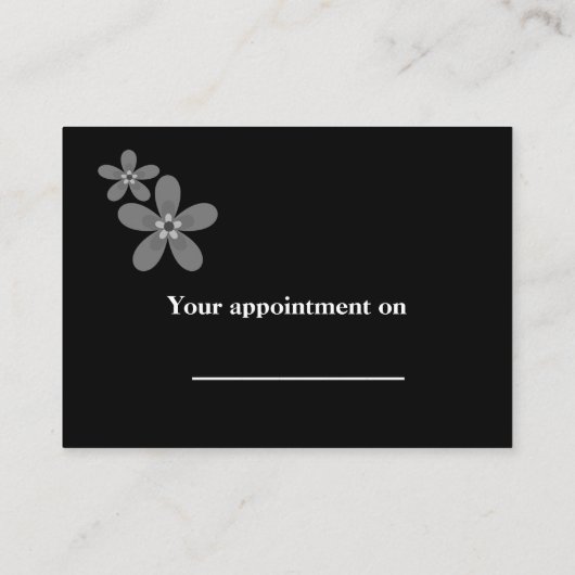 Visitekaartje Seamstress (Achterkant)