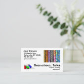 Visitekaartje: Seamstress, Tailor Visitekaartje (Staand voorkant)