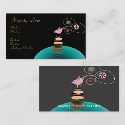 Visitekaartje, Serenity Now Visitekaartje (Voorkant / Achterkant)
