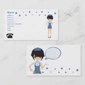 Visitekaartje serveerster (Voorkant / Achterkant)