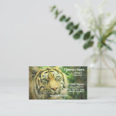 Visitekaartje Siberian Tiger (Staand voorkant)