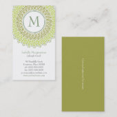 Visitekaartje siermonogram (Voorkant / Achterkant)