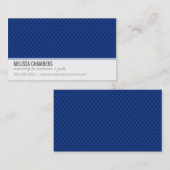 VISITEKAARTJE Simple Mini Spots Royal Dark Blue (Voorkant / Achterkant)