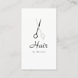 visitekaartje - Simplistische schaar voor haarstij