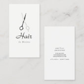 visitekaartje - Simplistische schaar voor haarstij (Voorkant / Achterkant)