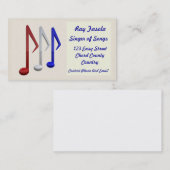 visitekaartje - Singer (Voorkant / Achterkant)