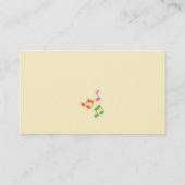 Visitekaartje Singing Instructor (Achterkant)