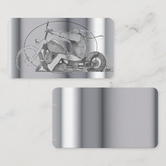 Visitekaartje sjabloon motorfiets (Voorkant / Achterkant)