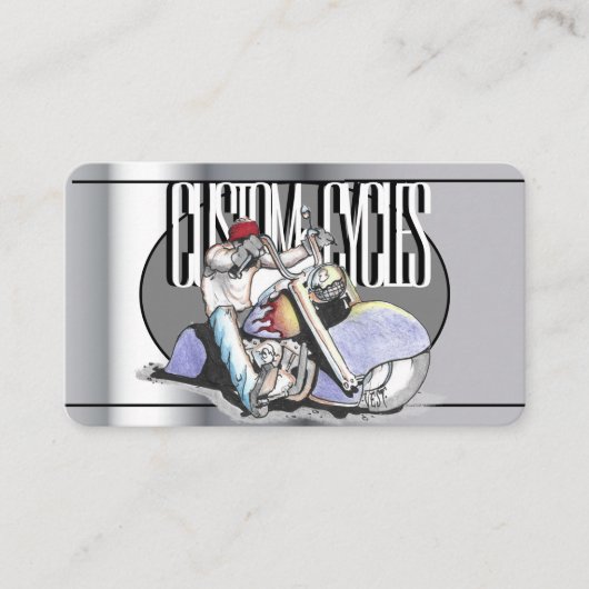 visitekaartje sjabloon motorfiets (Voorkant)