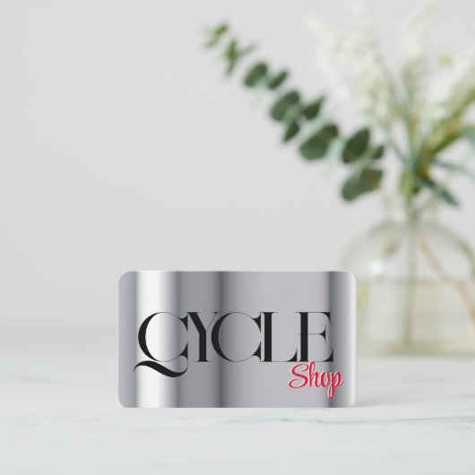 visitekaartje sjabloon motorfiets (Staand voorkant)