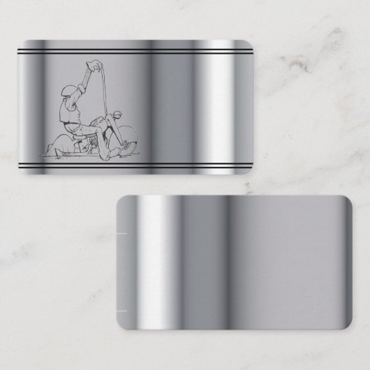 visitekaartje sjabloon motorfiets (Voorkant / Achterkant)