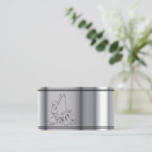 visitekaartje sjabloon motorfiets (Staand voorkant)