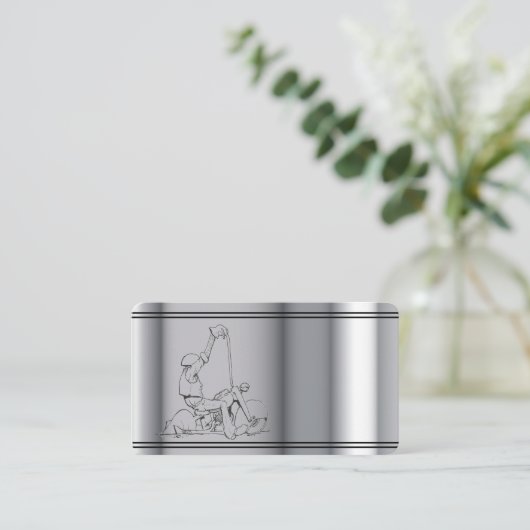 visitekaartje sjabloon motorfiets (Staand voorkant)