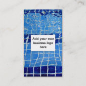 Visitekaartje Sjabloon zwembad (Achterkant)
