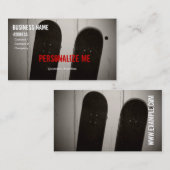 Visitekaartje skateboard (personaliseren) (Voorkant / Achterkant)