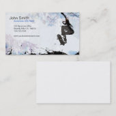 Visitekaartje skateboarder Grunge (Voorkant / Achterkant)