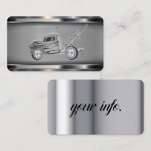 Visitekaartje sleepvrachtwagen (Voorkant / Achterkant)