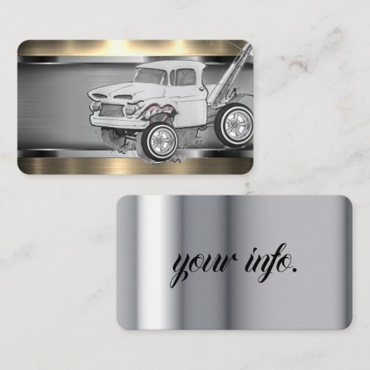 Visitekaartje sleepvrachtwagen (Voorkant / Achterkant)