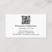 Visitekaartje slikken (Letterdruk stijl) (Achterkant)