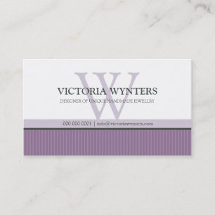 VISITEKAARTJE smart modern monogram