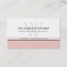 VISITEKAARTJE Smart Modern Monogram bord Roze