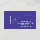 Visitekaartje Snake Symbol (Achterkant)