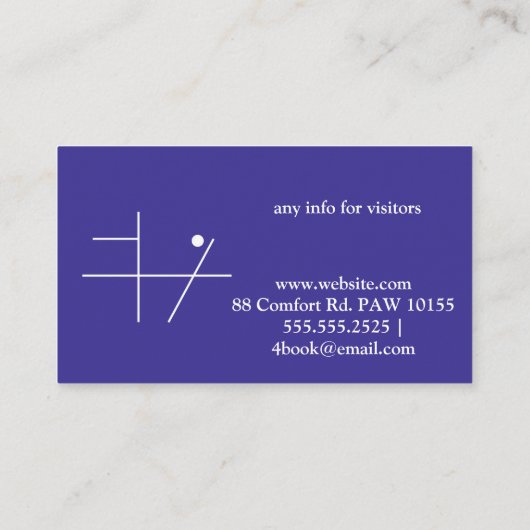 Visitekaartje Snake Symbol (Achterkant)