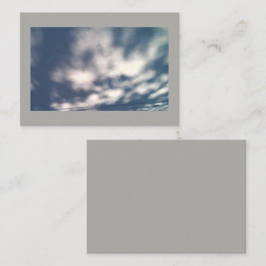 Visitekaartje sneeuwwolken (Voorkant / Achterkant)