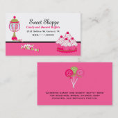 Visitekaartje  Snoep en woestijncatering (Voorkant / Achterkant)