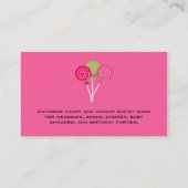 Visitekaartje  Snoep en woestijncatering (Achterkant)