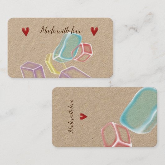 visitekaartje "Soap Seife wonderbaarlijke leuke ma (Voorkant / Achterkant)