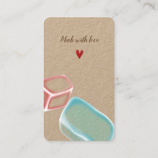 visitekaartje "Soap Seife wonderbaarlijke leuke ma (Achterkant)