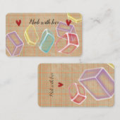 visitekaartje "Soap Seife wonderbaarlijke leuke ma (Voorkant / Achterkant)