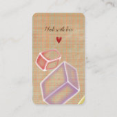 visitekaartje "Soap Seife wonderbaarlijke leuke ma (Achterkant)