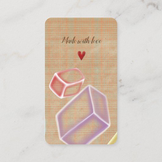 visitekaartje "Soap Seife wonderbaarlijke leuke ma (Achterkant)