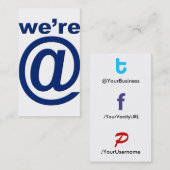 Visitekaartje sociaal profiel tfP 2.0 Wer@b tfPbak (Voorkant / Achterkant)