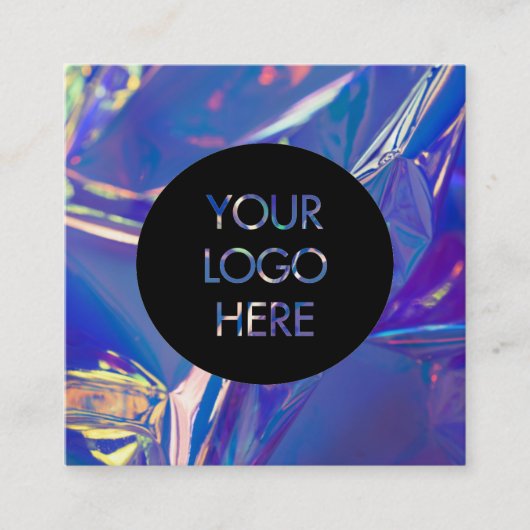 Visitekaartje sociale media hologram (Voorkant)