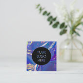 Visitekaartje sociale media hologram (Staand voorkant)