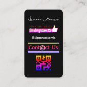 Visitekaartje Sociale media QR-code (Voorkant)