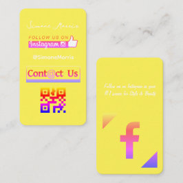 Visitekaartje Sociale media QR-code