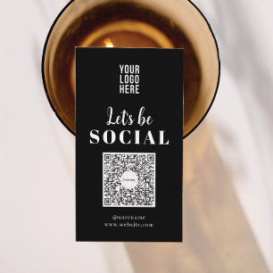 Visitekaartje Sociale media QR-code