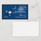 Visitekaartje South Carolina Flag Map (Voorkant / Achterkant)