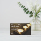 Visitekaartje Spa-instellingskaarsen Afsprakenkaartje (Staand voorkant)