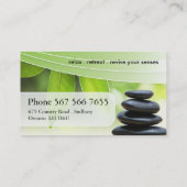 VISITEKAARTJE SPA & MASSAGE (Achterkant)