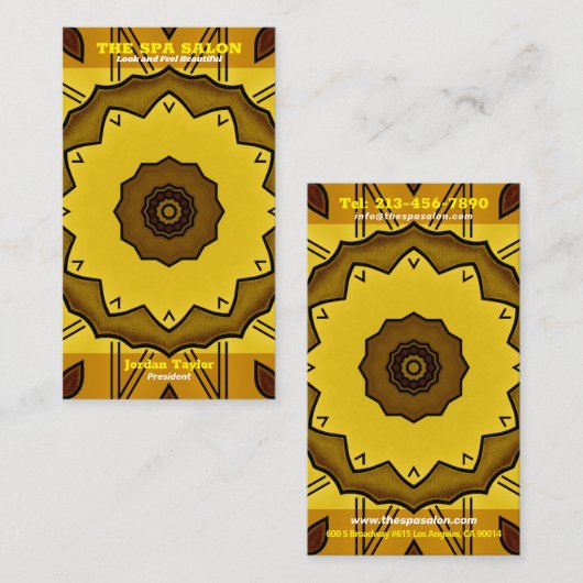 Visitekaartje Spa Salon (Voorkant / Achterkant)