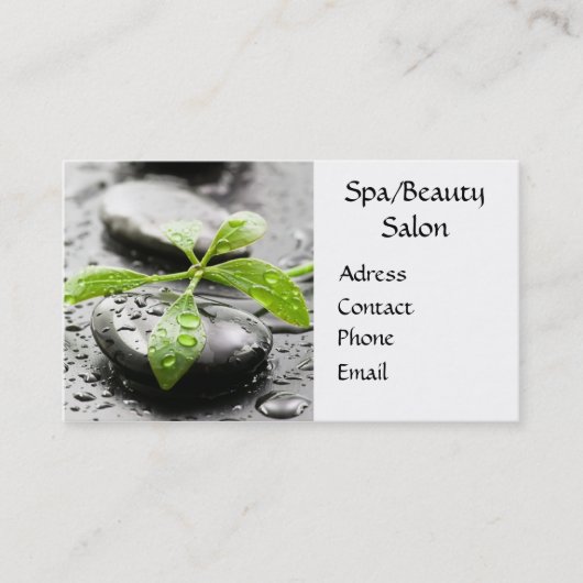 Visitekaartje Spa Salon (Voorkant)
