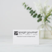 Visitekaartje Spagirl Gourmet (Staand voorkant)