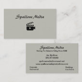 Visitekaartje Spallone Media Productions (Voorkant / Achterkant)