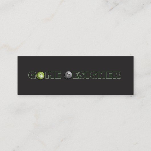 Visitekaartje Spelontwerper Skinny (Voorkant)
